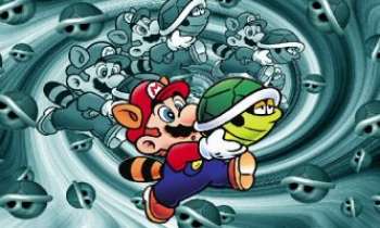 2382 | Mario Advance - Mario Advance Carapace World - pour SNES - Pour la première fois apparaît le personnage de Yoshi, qui sert de monture à Mario et peut gober les ennemis et recracher les carapaces de tortues. Mario peut aussi se transformer en Super-Mario grâce au champignon, et bien d'autres possibilités d'action grâce à des tuyaux qui mènent à des zones souterraines.