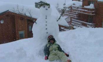 11346 | bonhomme de neige - plaisir des sports d'hiver avec mes petits enfants