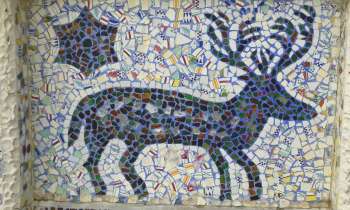 6585 | mosaïque naïve - mosaïque naïve dans la «Maison-Bleue» de l'artiste autodidacte Euclides da Costa-Ferreira, Dives-sur-Mer 14225