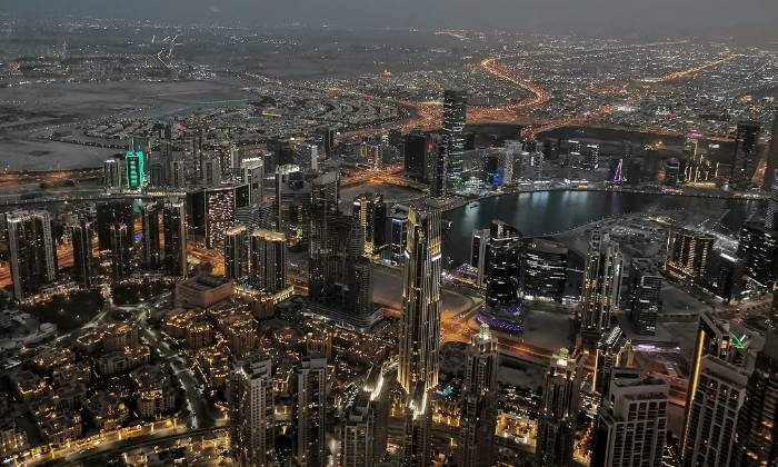 puzzle Dubaï vu du Burj khalifa, Dubaï vu d'en haut vacances Mai 2022