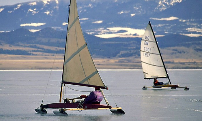 puzzle Char a voile sur glace, Char à voile sur glace