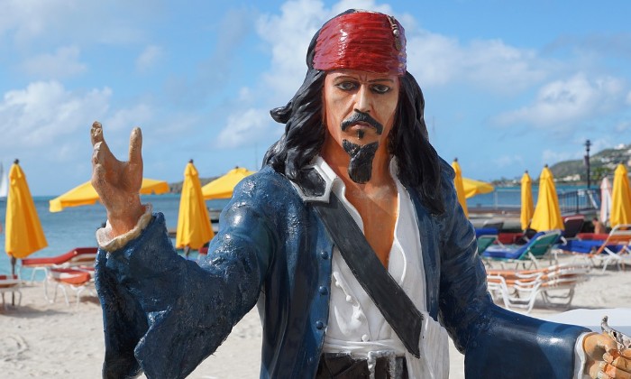 puzzle Jack Sparrow, Jack Sparrow sur l'île de St Martin