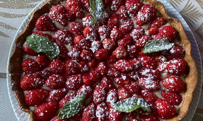 puzzle Tarte au  fraises du jardin, 