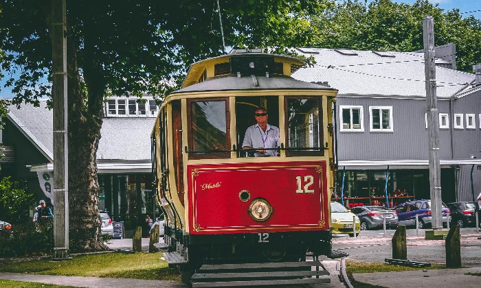 puzzle Vieux Tramway, Vieux tramway au musée du tram à Whanganui en Nouvelle Zélande