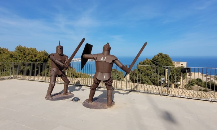 puzzle Combat à Santa Barbara, Château de Santa Barbara Alicante Espagne